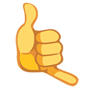 🤙 Emoji ruf-mich-an-Handzeichen Facebook 2.0.