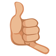 🤙🏼 Emoji ruf-mich-an-Handzeichen: mittelhelle Hautfarbe Facebook 2.0.