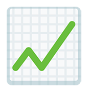Emoji 📈 Grafico Con Andamento Positivo su Facebook 2.0.