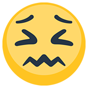 Emoji 😖 Faccina Frustrata su Facebook 2.0.