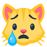 Emoji 😿 Gatto Che Piange su Facebook 2.0.