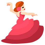 💃🏻 Emoji Mulher Dançando: Pele Clara na Facebook 2.0.