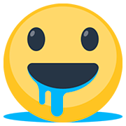Emoji 🤤 Faccina Che Sbava su Facebook 2.0.