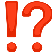 Emoji ⁉️ Punto Esclamativo E Interrogativo su Facebook 2.0.