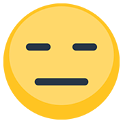Emoji 😑 Faccina Inespressiva su Facebook 2.0.