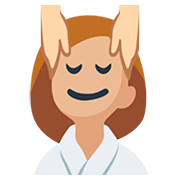 💆🏼 Emoji Person, die eine Kopfmassage bekommt: mittelhelle Hautfarbe Facebook 2.0.