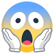 Emoji 😱 Faccina Terrorizzata su Facebook 2.0.