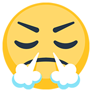 Emoji 😤 Faccina Che Sbuffa su Facebook 2.0.