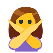 🙅 Emoji Persona Haciendo El Gesto De «no» en Facebook 2.0.