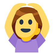 🙆 Emoji Person mit Händen auf dem Kopf Facebook 2.0.