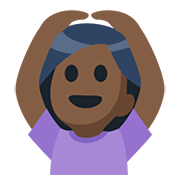 🙆🏿 Emoji Pessoa Fazendo Gesto De «OK»: Pele Escura na Facebook 2.0.