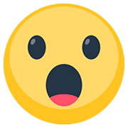Emoji 😮 Faccina Con Bocca Aperta su Facebook 2.0.