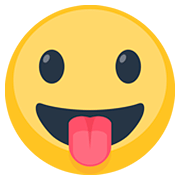 Emoji 😛 Faccina Che Mostra La Lingua su Facebook 2.0.