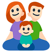 Emoji 👪🏻 Famiglia, Carnagione Chiara su Facebook 2.0.