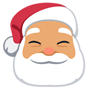 🎅🏽 Emoji Papá Noel: Tono De Piel Medio en Facebook 2.0.
