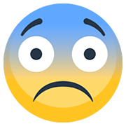 Emoji 😨 Faccina Impaurita su Facebook 2.0.