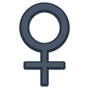 Emoji ♀️ Simbolo Genere Femminile su Facebook 2.0.