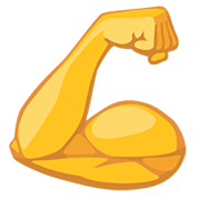 💪 Emoji Bíceps Flexionado en Facebook 2.0.