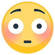 Emoji 😳 Faccina Imbarazzata su Facebook 2.0.