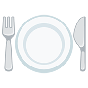 🍽️ Emoji Teller mit Messer und Gabel Facebook 2.0.