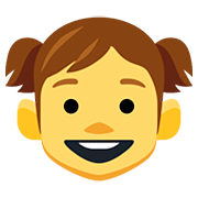Emoji 👧 Bambina su Facebook 2.0.