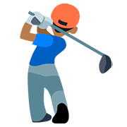 Emoji 🏌🏾 Persona Che Gioca A Golf: Carnagione Abbastanza Scura su Facebook 2.0.