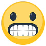😬 Emoji Grimassen schneidendes Gesicht Facebook 2.0.