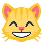 😸 Emoji grinsende Katze mit lachenden Augen Facebook 2.0.