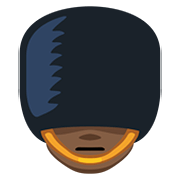 Emoji 💂🏿 Guardia: Carnagione Scura su Facebook 2.0.