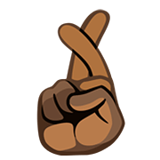 🤞🏿 Emoji Dedos Cruzados: Tono De Piel Oscuro en Facebook 2.0.