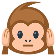 🙉 Emoji Mono Con Los Oídos Tapados en Facebook 2.0.
