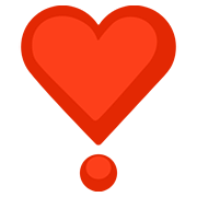 ❣️ Emoji Exclamación De Corazón en Facebook 2.0.