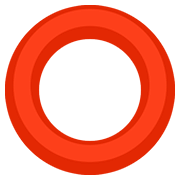 Émoji ⭕ Cercle Rouge sur Facebook 2.0.
