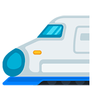 Emoji 🚅 Treno Alta Velocità Punta Arrotondata su Facebook 2.0.