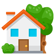Emoji 🏡 Casa Con Giardino su Facebook 2.0.