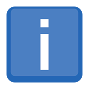 ℹ️ Emoji Buchstabe „i“ in blauem Quadrat Facebook 2.0.