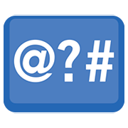Emoji 🔣 Pulsante con simboli su Facebook 2.0.