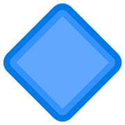 Emoji 🔷 Rombo Blu Grande su Facebook 2.0.