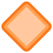 Emoji 🔶 Rombo Arancione Grande su Facebook 2.0.