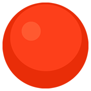 Emoji 🔴 Cerchio Rosso su Facebook 2.0.