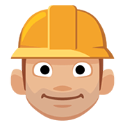 👷🏼‍♂️ Emoji Bauarbeiter: mittelhelle Hautfarbe Facebook 2.0.