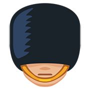 💂🏼‍♂️ Emoji Wachmann: mittelhelle Hautfarbe Facebook 2.0.