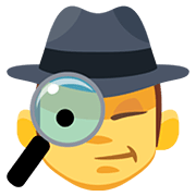 Emoji 🕵️‍♂️ Investigatore su Facebook 2.0.