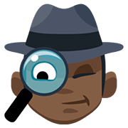 Emoji 🕵🏿‍♂️ Investigatore: Carnagione Scura su Facebook 2.0.