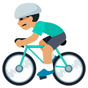 Émoji 🚴🏽‍♂️ Cycliste Homme : Peau Légèrement Mate sur Facebook 2.0.