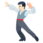 🕺🏻 Emoji Hombre Bailando: Tono De Piel Claro en Facebook 2.0.