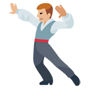 🕺🏼 Emoji Hombre Bailando: Tono De Piel Claro Medio en Facebook 2.0.