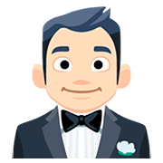 🤵🏻 Emoji Persona Con Esmoquin: Tono De Piel Claro en Facebook 2.0.