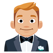 🤵🏼 Emoji Persona Con Esmoquin: Tono De Piel Claro Medio en Facebook 2.0.