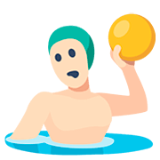 🤽🏻‍♂️ Emoji Homem Jogando Polo Aquático: Pele Clara na Facebook 2.0.